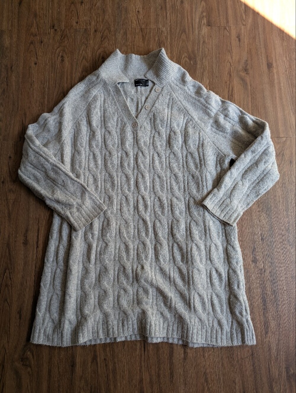 ASOS Curve Gray Wool Blend Knit Sweater Dress Sz 20